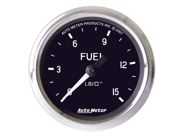 Auto Meter COBRA Mechanical Gauge, 2-1/16", Fuel Pressure (0-15 PSI) - Click Image to Close