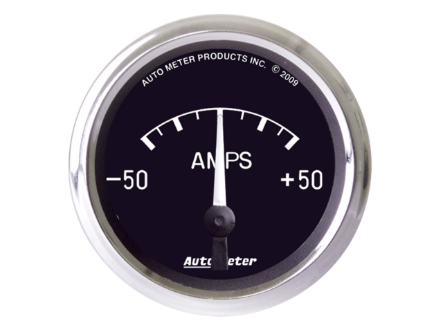Auto Meter COBRA Air-Core Gauge, 2-1/16", Anmeter (50-0-50 Amps)