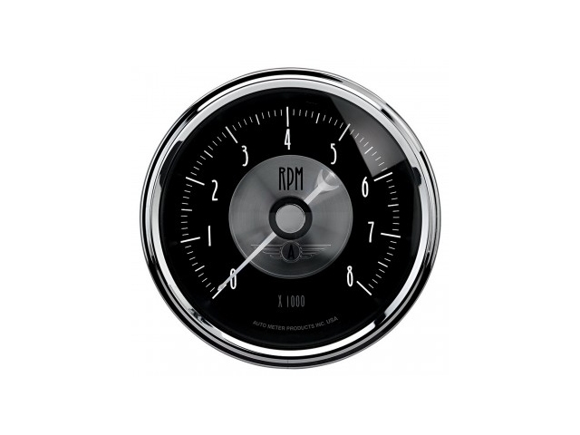 Auto Meter Prestige SERIES BLACK DIAMOND In-Dash Tach, 3-3/8", Tachometer (0-8000 RPM) - Click Image to Close