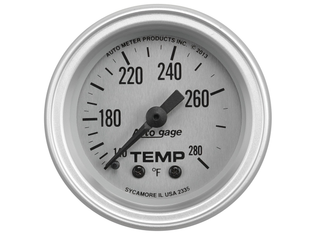 Auto Meter Auto gage Mechanical Gauge, 2-1/16", Water Temperature (140-280 F) - Click Image to Close