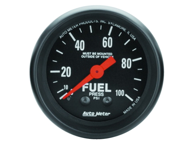 Auto Meter Z SERIES Mechanical Gauge, 2-1/16", Fuel Pressure (0-100 PSI)