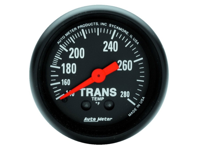 Auto Meter Z SERIES Mechanical Gauge, 2-1/16", Transmission Temperature (140-280 F) - Click Image to Close