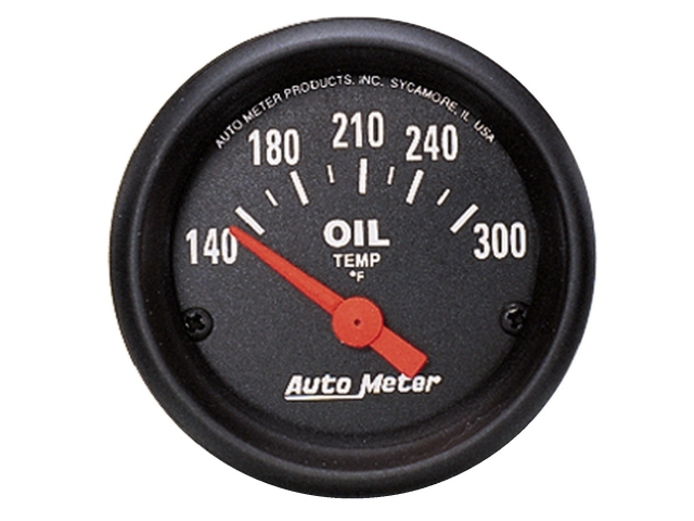 Auto Meter Z SERIES Air-Core Gauge, 2-1/16", Oil Temperature (140-300 F)