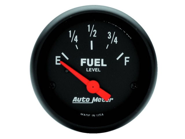 Auto Meter Z SERIES Air-Core Gauge, 2-1/16", Fuel Level (0-30 Ohms)