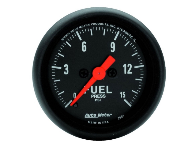 Auto Meter Z SERIES Digital Stepper Motor Gauge, 2-1/16", Fuel Pressure (0-15 PSI)