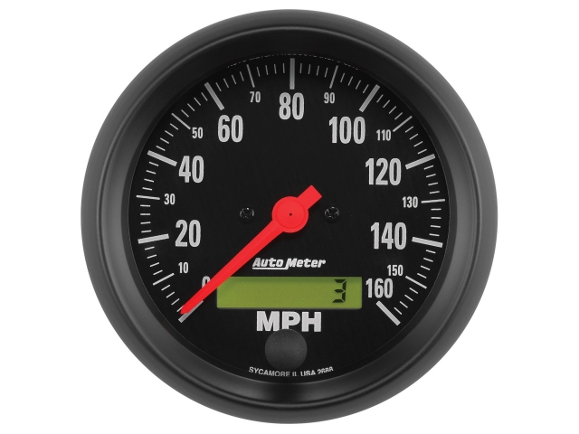 Auto Meter Z SERIES Air-Core Gauge, 3-3/8", Electric Speedometer (0-160 MPH) - Click Image to Close