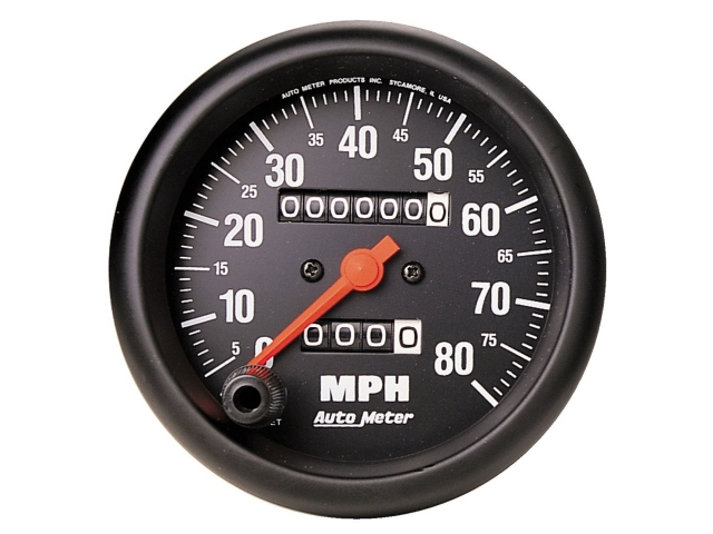 Auto Meter Z SERIES Mechanical Gauge, 3-3/8", Speedometer (0-80 MPH) - Click Image to Close