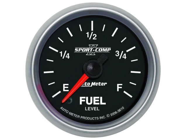 Auto Meter SPORT-COMP II Digital Stepper Motor Gauge, 2-1/16", Fuel Level Programmable (0-280 Ohms) - Click Image to Close