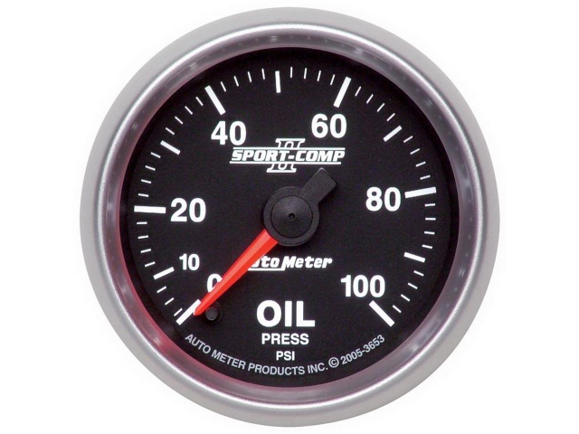 Auto Meter SPORT-COMP II Digital Stepper Motor Gauge, 2-1/16", Oil Pressure (0-100 PSI) - Click Image to Close