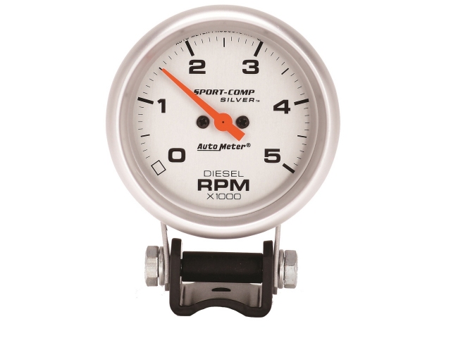 Auto Meter SPORT-COMP ULTRA-LITE Pedestal Mount Tach, 2-5/8", Tachometer (0-5000 RPM)