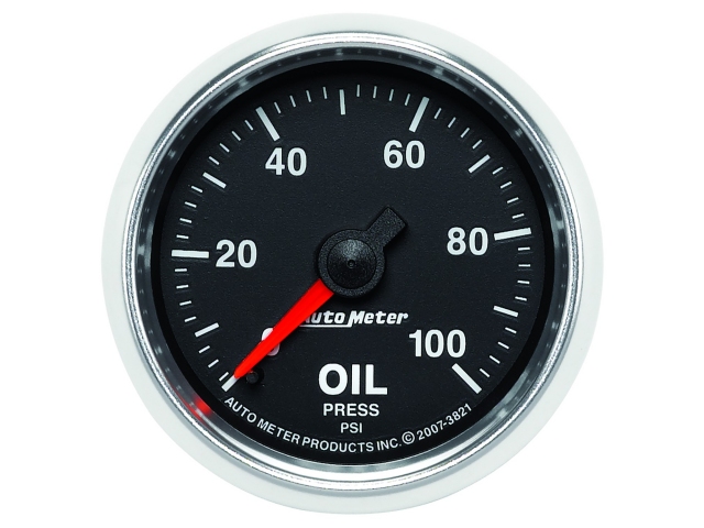 Auto Meter GS Mechanical, 2-1/16", Oil Pressure (0-100 PSI)