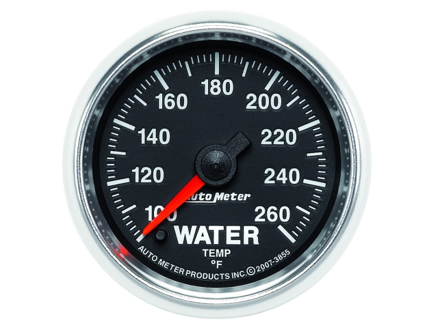Auto Meter GS Digital Stepper Motor Gauge, 2-1/16", Water Temperature (100-260 deg. F) - Click Image to Close