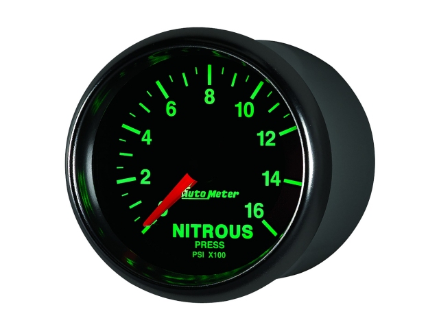 Auto Meter GS Digital Stepper Motor Gauge, 2-1/16", Nitrous Pressure (0-1600 PSI)