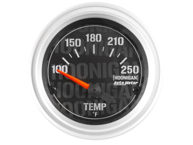 Auto Meter HOONIGAN Air-Core Gauge, 2-1/16", Electric Water Temperature (100-250 F)