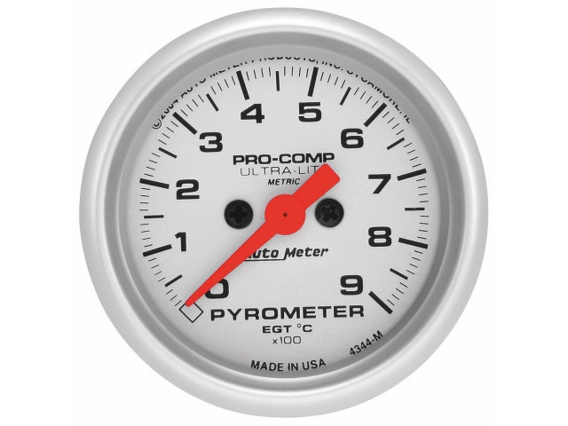 Auto Meter PRO-COMP ULTRA-LITE Digital Stepper Motor Gauge, 2-1/16", Pyrometer (0-900 deg. C)