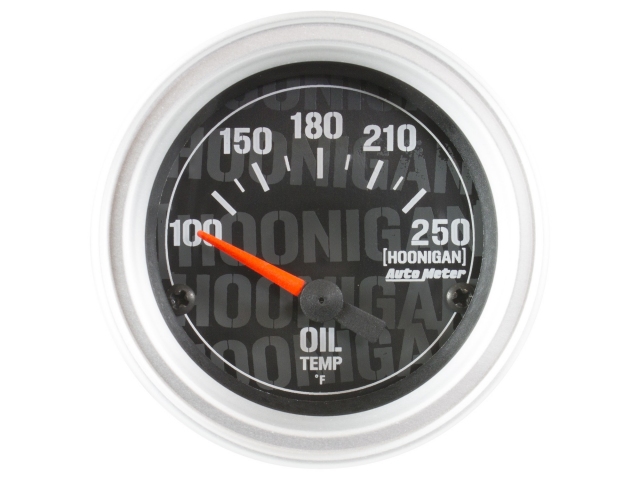 Auto Meter HOONIGAN Air-Core Gauge, 2-1/16", Electric Oil Temperature (100-250 F)