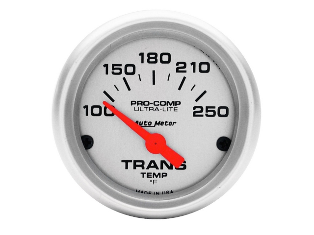 Auto Meter PRO-COMP ULTRA-LITE Air-Core Gauge, 2-1/16", Transmission Temperature (100-250 deg. F) - Click Image to Close