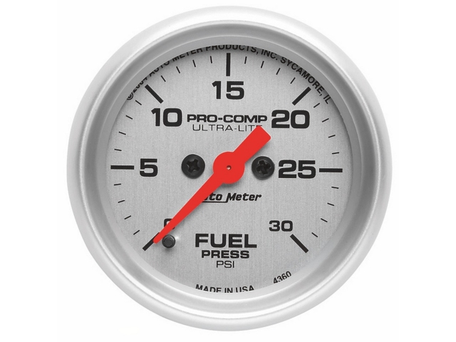 Auto Meter PRO-COMP ULTRA-LITE Digital Stepper Motor Gauge, 2-1/16", Fuel Pressure (0-30 PSI) - Click Image to Close