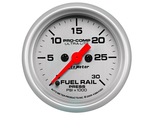 Auto Meter PRO-COMP ULTRA-LITE Digital Stepper Motor Gauge, 2-1/16", Fuel Rail Pressure (0-30000 PSI) - Click Image to Close