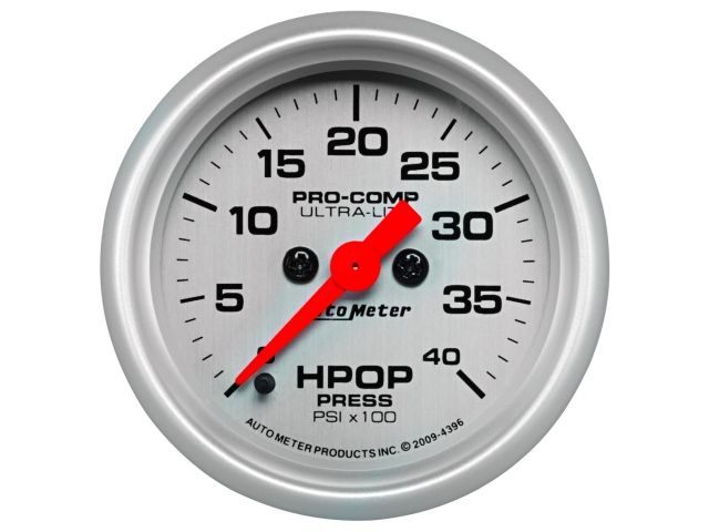 Auto Meter PRO-COMP ULTRA-LITE Digital Stepper Motor Gauge, 2-1/16", HPOP Pressure (0-4000 PSI)