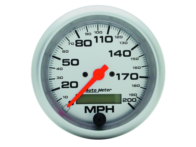 Auto Meter ULTRA-LITE In-Dash Tach & Speedo, 3-3/8", Speedometer (0-200 MPH)
