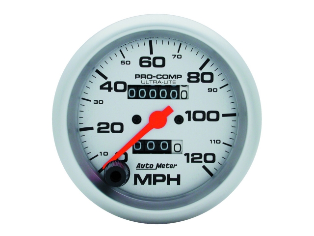 Auto Meter PRO-COMP ULTRA-LITE In-Dash Tach & Speedo, 3-3/8", Speedometer (0-120 MPH)