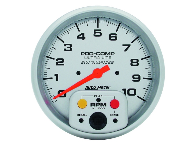 Auto Meter PRO-COMP ULTRA-LITE In-Dash Tach & Speedo, 5", Tachometer In-Dash (0-10000 RPM)