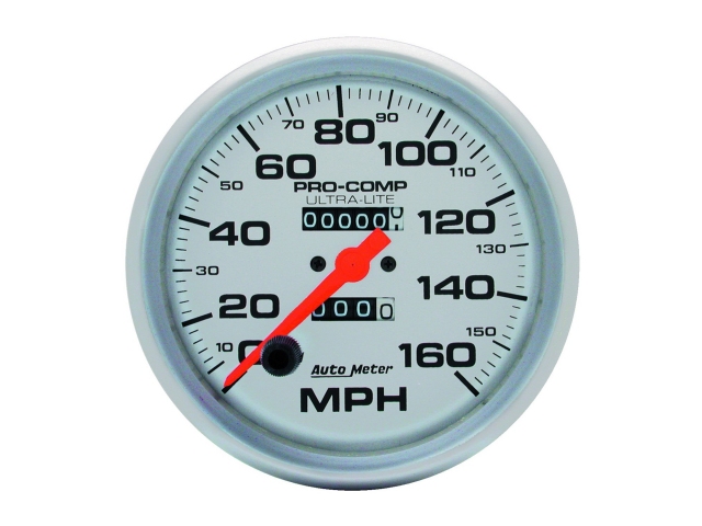 Auto Meter PRO-COMP ULTRA-LITE In-Dash Tach & Speedo, 5", Tachometer In-Dash (0-160 MPH) - Click Image to Close