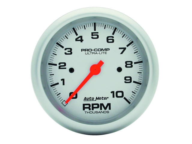 Auto Meter PRO-COMP ULTRA-LITE In-Dash Tach & Speedo, 3-3/8", Tachometer In-Dash (0-10000 RPM) - Click Image to Close