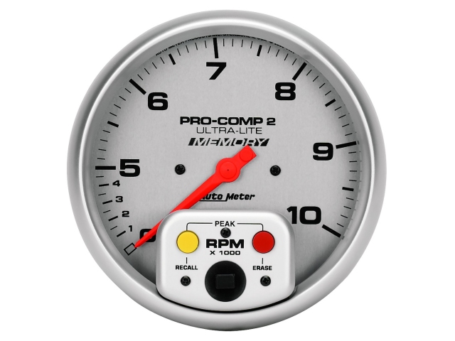 Auto Meter PRO-COMP 2 ULTRA-LITE In-Dash Tach & Speedo, 5", Tachometer In-Dash (0-10000 RPM) - Click Image to Close