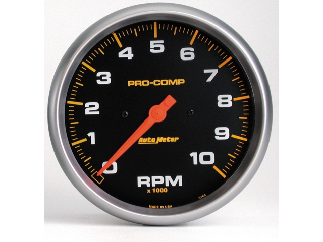 Auto Meter PRO-COMP In-Dash Tach & Speedo, 5", Tachometer In-Dash (0-10000 RPM)