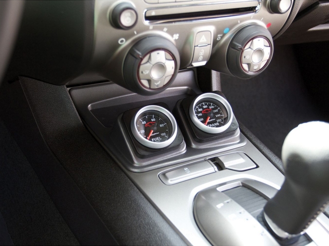 Auto Meter GAUGE WORKS Shifter Console [2-1/16" | DUAL] (2010-2015 Chevrolet Camaro)