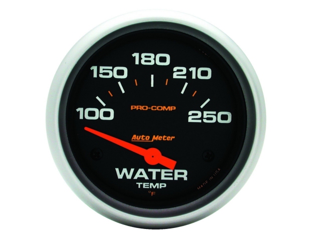 Auto Meter PRO-COMP Air-Core Gauge, 2-5/8", Water Temperature (100-250 deg. F) - Click Image to Close