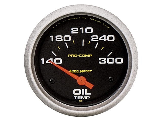 Auto Meter PRO-COMP Air-Core Gauge, 2-5/8", Oil Temperature (100-340 deg. F)