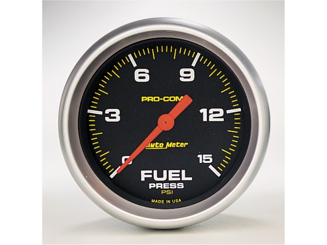 Auto Meter PRO-COMP Digital Stepper Motor Gauge, 2-5/8", Fuel Pressure (0-15 PSI)