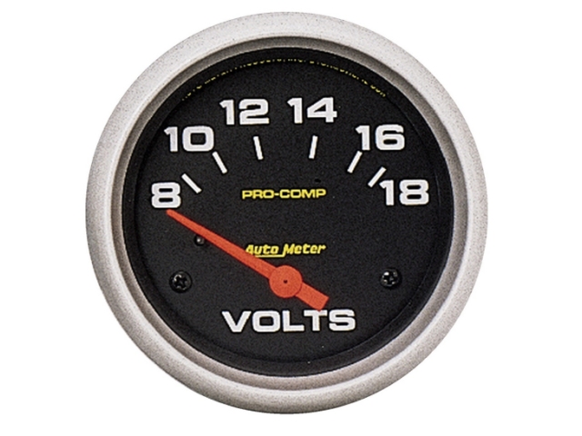 Auto Meter PRO-COMP Air-Core Gauge, 2-5/8", Voltmeter (8-18 Volts)