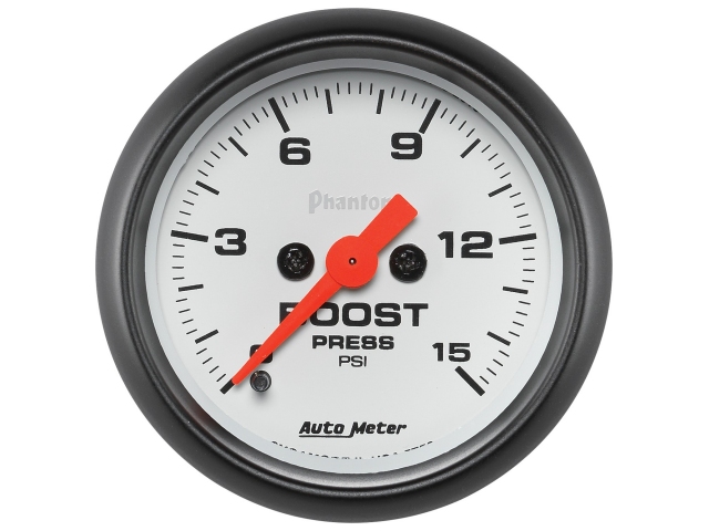 Auto Meter Phantom Digital Stepper Motor Gauge, 2-1/16", Boost (0-15 PSI) - Click Image to Close