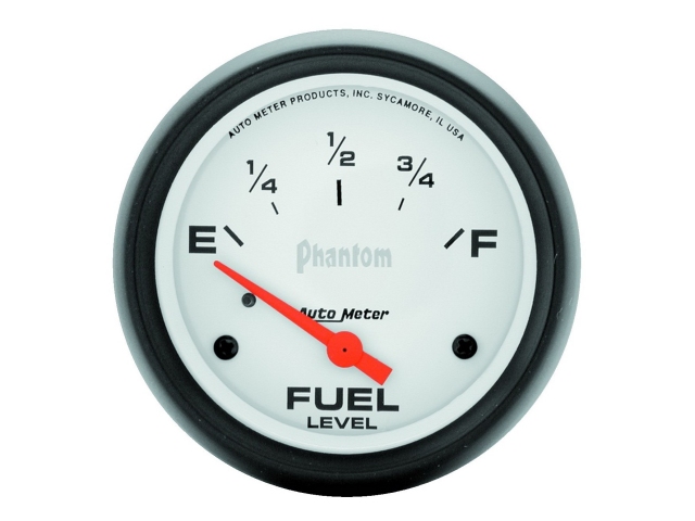 Auto Meter Phantom Air-Core Gauge, 2-5/8", Fuel Level (240-33 Ohms) - Click Image to Close
