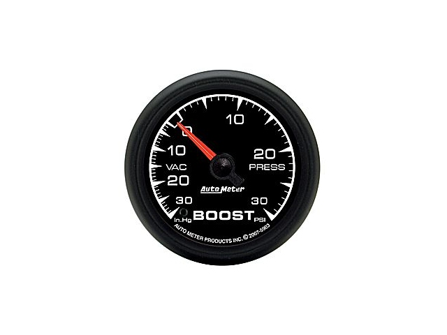 Auto Meter ES Mechanical, 2-1/16", Vacuum/Boost (30 In. Hg/30 PSI)