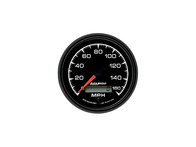 Auto Meter ES In-Dash Tach & Speedo, 3-3/8", Speedometer Electric Programmable (160 MPH) - Click Image to Close
