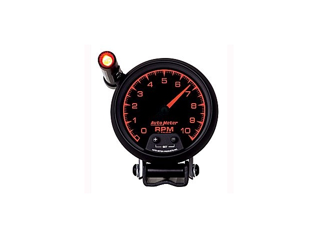 Auto Meter ES Pedestal Mount Tach, 3-3/4", Tachometer Mini-Monster (10000 RPM) - Click Image to Close