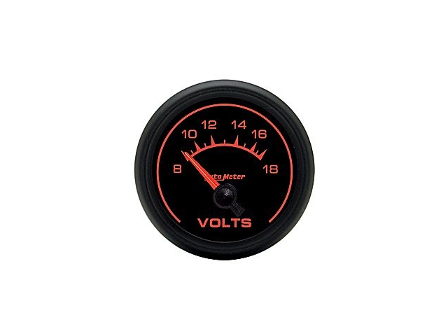 Auto Meter ES Air-Core Gauge, 2-1/16", Voltmeter (8-18 Volts) - Click Image to Close