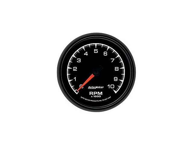 Auto Meter ES In-Dash Tach & Speedo, 3-3/8", Tachometer In-Dash (10000 RPM) - Click Image to Close