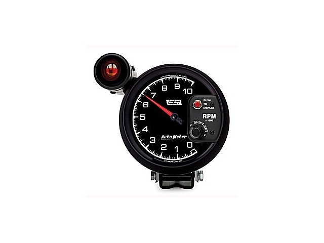 Auto Meter ES In-Dash Tach & Speedo, 5", Tachometer Shift-Lite (10000 RPM) - Click Image to Close