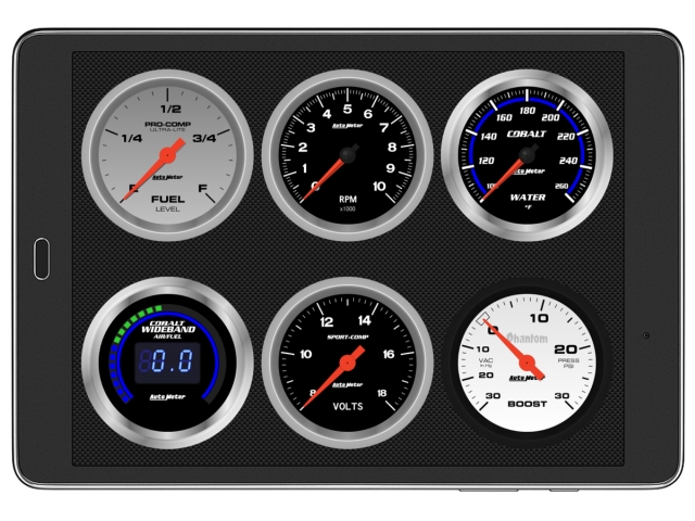 Auto Meter DashLink II OBDII Digital Gauges (APPLE iOS & ANDROID) - Click Image to Close