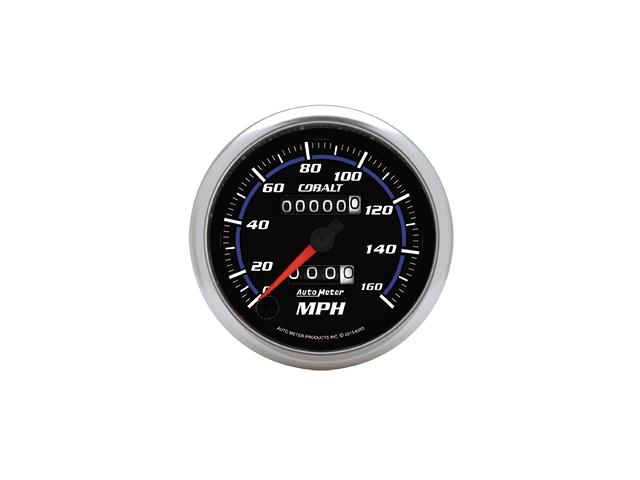 Auto Meter COBALT Mechanical Gauge, 3-3/8", Speedometer (0-160 MPH)