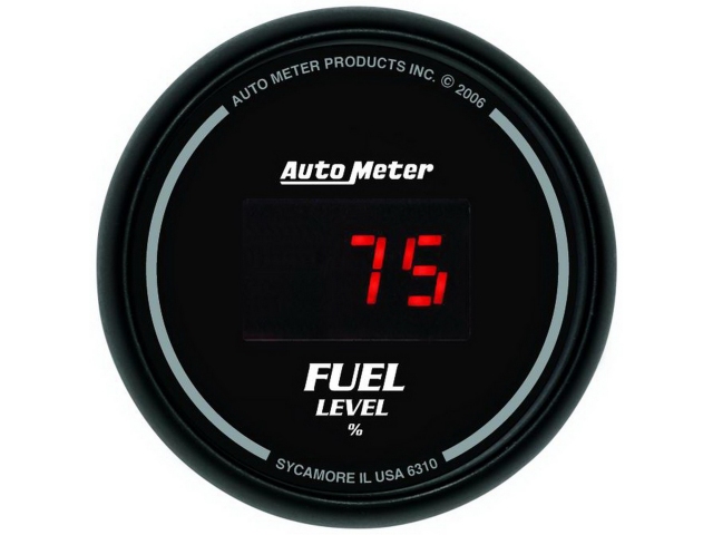 Auto Meter SPORT-COMP DIGITAL, 2-1/16", Fuel Level Programmable (0-280 Ohms)