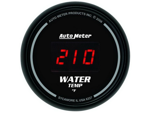 Auto Meter SPORT-COMP DIGITAL, 2-1/16", Water Temperature (0-340 deg. F) - Click Image to Close