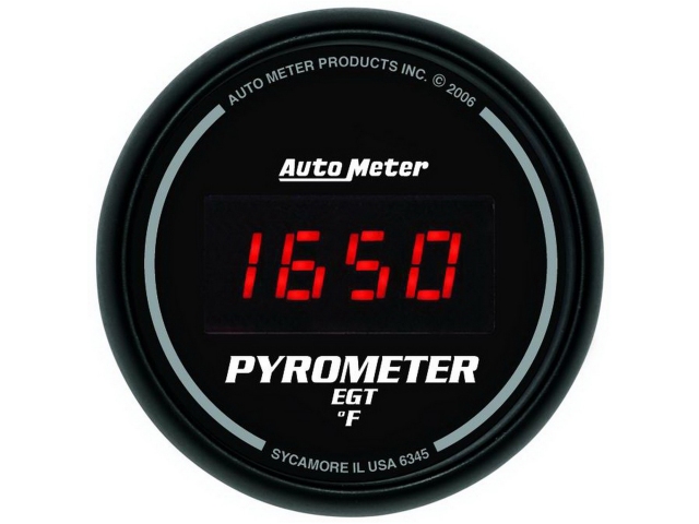 Auto Meter SPORT-COMP DIGITAL, 2-1/16", Pyrometer (0-2000 deg. F)