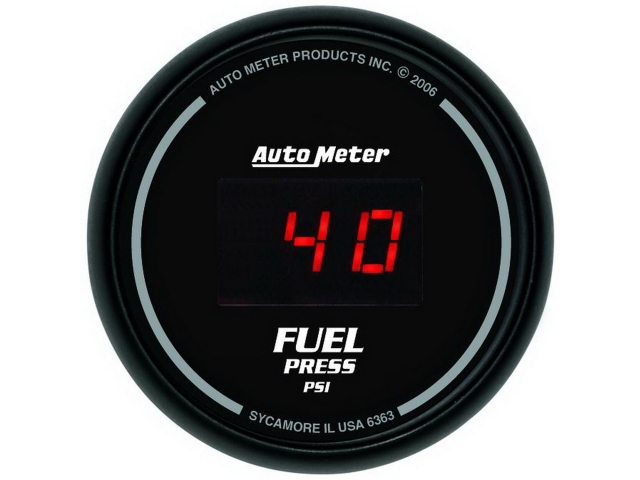 Auto Meter SPORT-COMP DIGITAL, 2-1/16", Fuel Pressure (0-100 PSI) - Click Image to Close